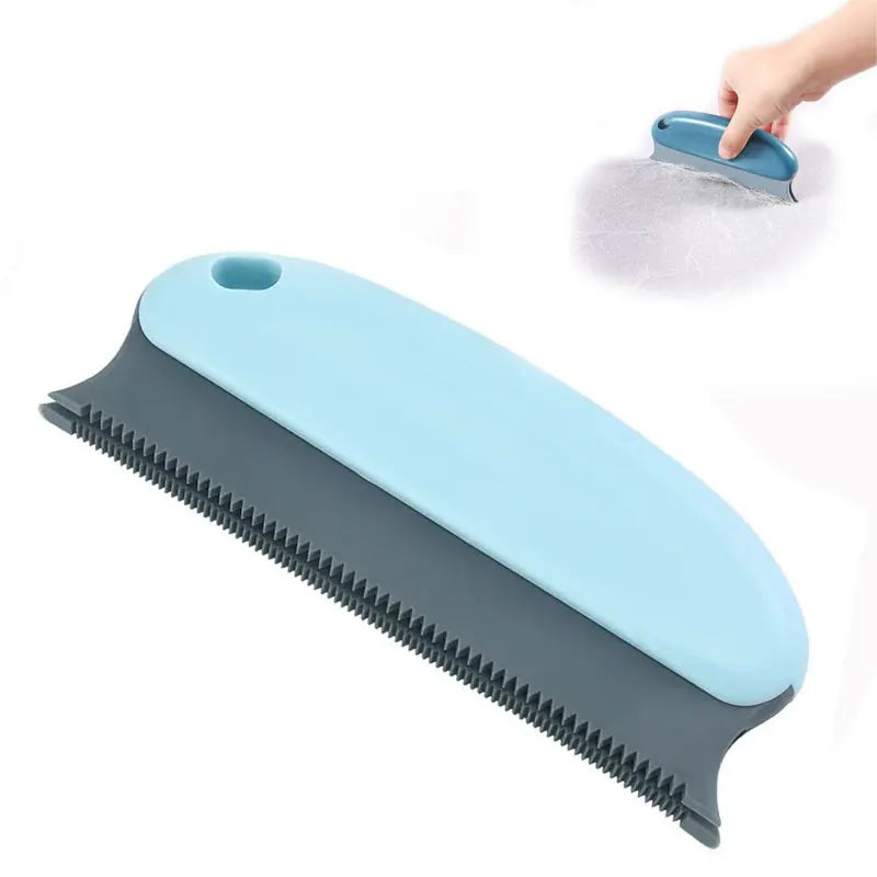 Pet hair detailer brush